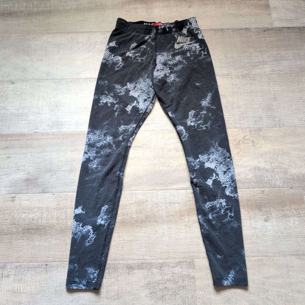 Nike International Sportswear Women's Printed Leggings Black 827298-010 Small